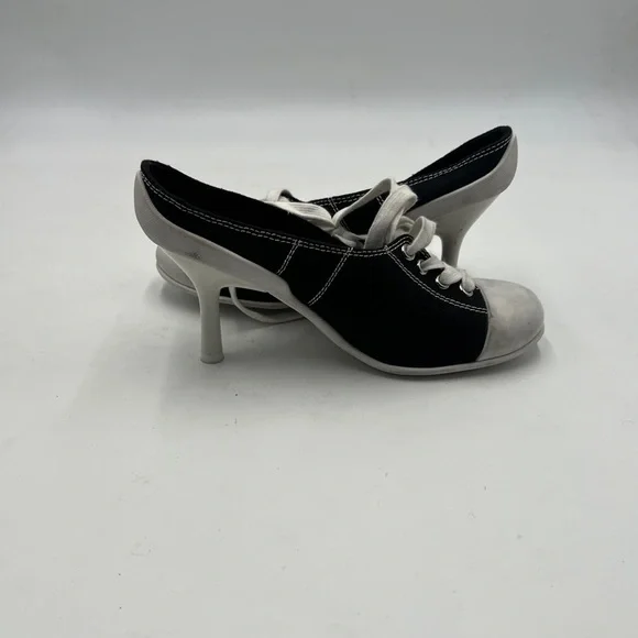 Jeffrey Campbell Black and White Sneaker-Inspired Heels - Picture 5 of 9
